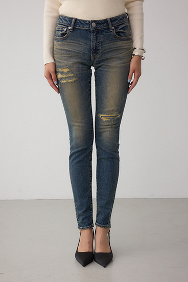 AZUL DENIM リペアスキニーデニム 詳細画像