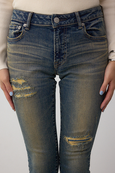 AZUL DENIM リペアスキニーデニム 詳細画像