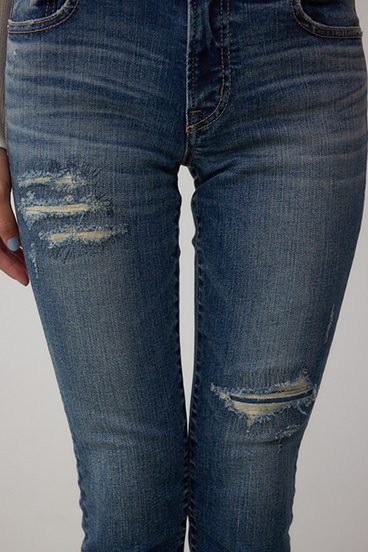 AZUL DENIM リペアスキニーデニム 詳細画像