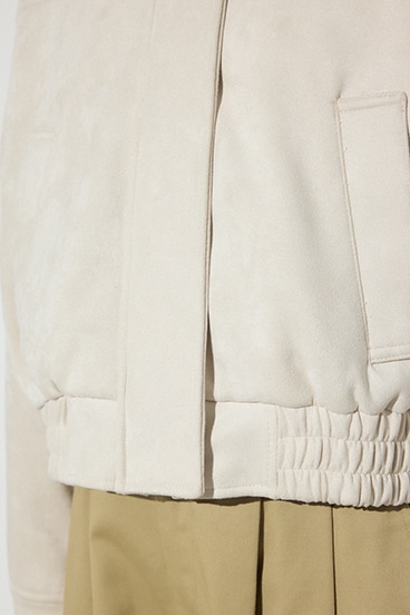 フェイクスエードショートブルゾン 詳細画像