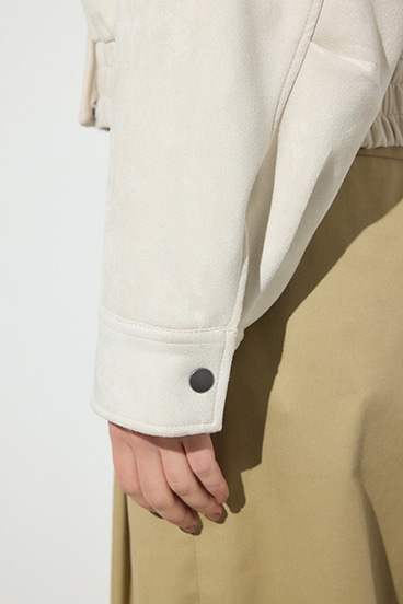 フェイクスエードショートブルゾン 詳細画像