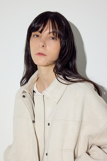 フェイクスエードショートブルゾン 詳細画像