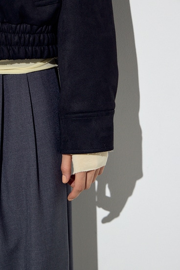 フェイクスエードショートブルゾン 詳細画像