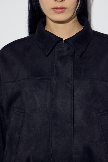 フェイクスエードショートブルゾン 詳細画像