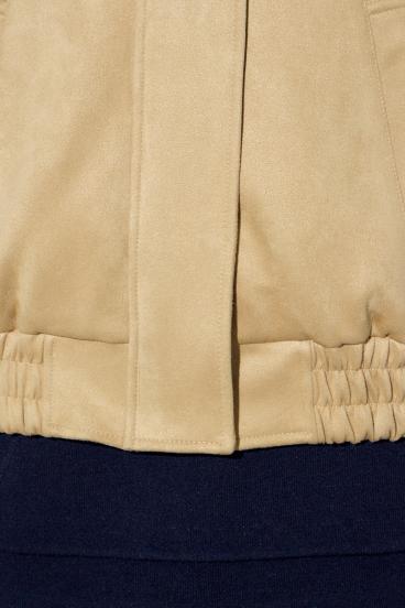 フェイクスエードショートブルゾン 詳細画像