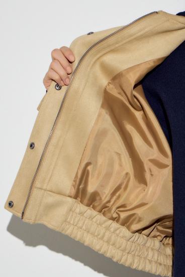 フェイクスエードショートブルゾン 詳細画像