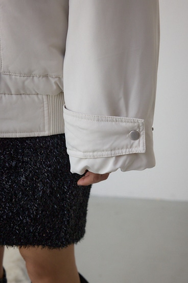 襟リブ中綿ポケットブルゾン 詳細画像