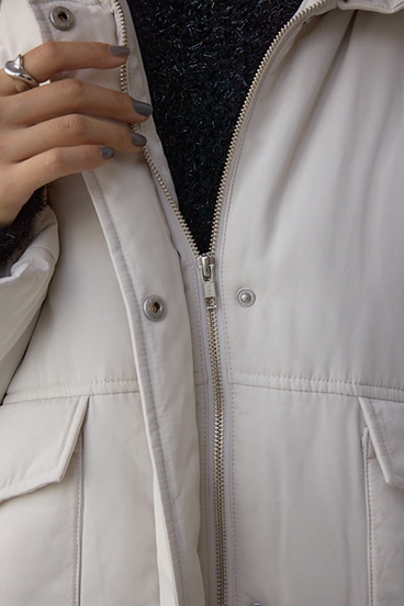 襟リブ中綿ポケットブルゾン 詳細画像