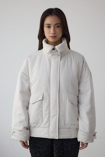 襟リブ中綿ポケットブルゾン 詳細画像