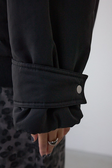 襟リブ中綿ポケットブルゾン 詳細画像