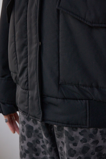 襟リブ中綿ポケットブルゾン 詳細画像