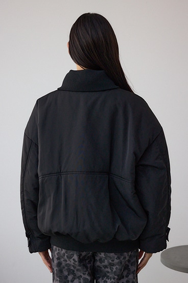 襟リブ中綿ポケットブルゾン 詳細画像