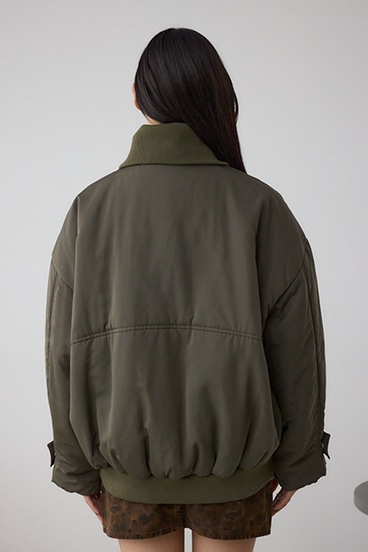 襟リブ中綿ポケットブルゾン 詳細画像