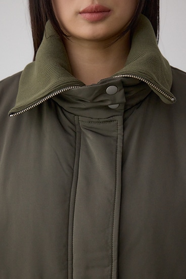 襟リブ中綿ポケットブルゾン 詳細画像