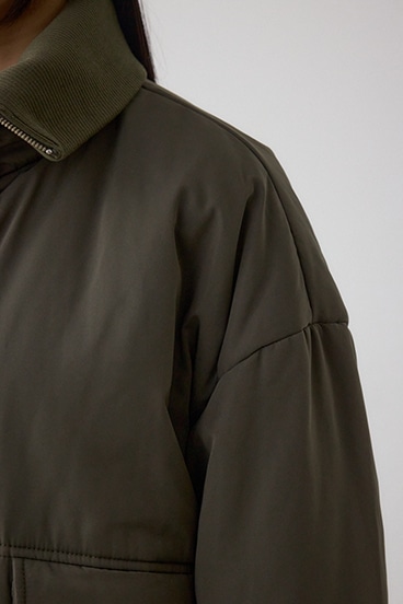 襟リブ中綿ポケットブルゾン 詳細画像