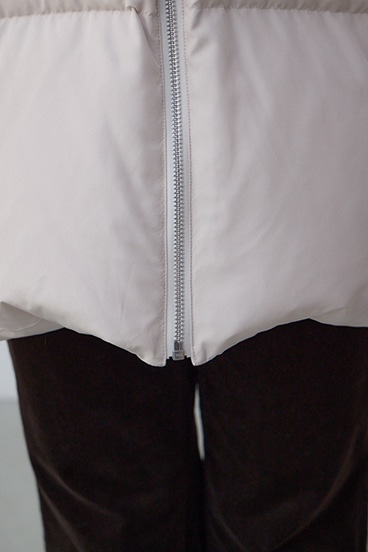 VENUS フードファーベルト付ミドルダウンコート 詳細画像