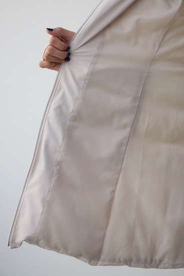 VENUS フードファーベルト付ミドルダウンコート 詳細画像