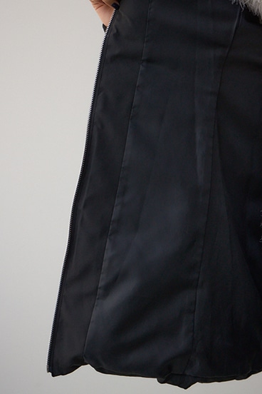 VENUS フードファーベルト付ミドルダウンコート 詳細画像