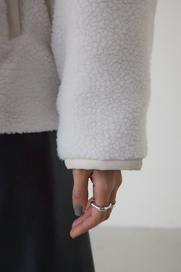 リバーシブルキルティングボアブルゾン 詳細画像