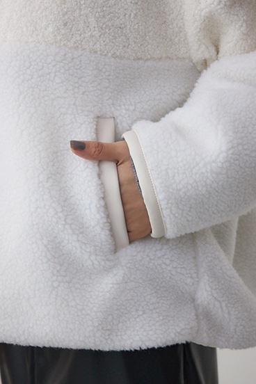 リバーシブルキルティングボアブルゾン 詳細画像