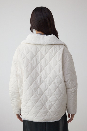 リバーシブルキルティングボアブルゾン 詳細画像