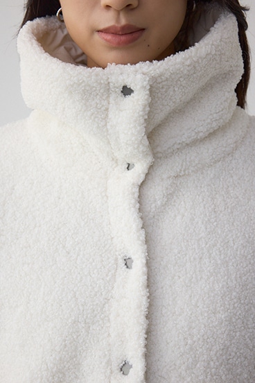 リバーシブルキルティングボアブルゾン 詳細画像