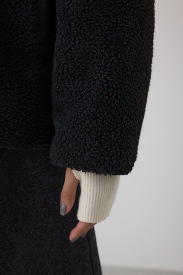 リバーシブルキルティングボアブルゾン 詳細画像