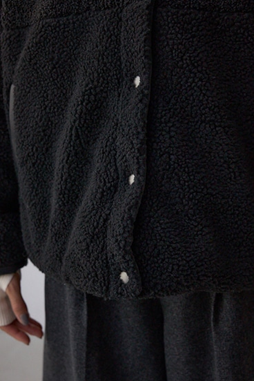 リバーシブルキルティングボアブルゾン 詳細画像