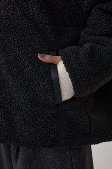 リバーシブルキルティングボアブルゾン 詳細画像