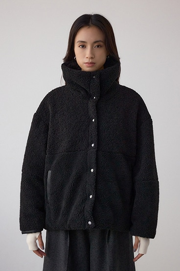 リバーシブルキルティングボアブルゾン 詳細画像