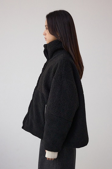 リバーシブルキルティングボアブルゾン 詳細画像