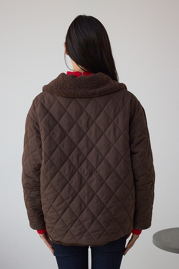 リバーシブルキルティングボアブルゾン 詳細画像