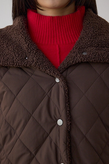 リバーシブルキルティングボアブルゾン 詳細画像