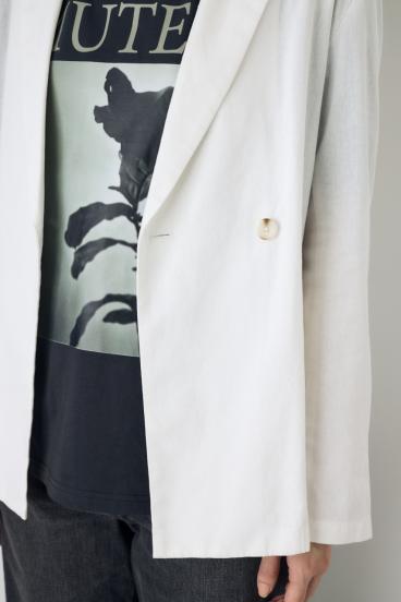 フレンチリネンCOOLMAXテーラードジャケット 詳細画像