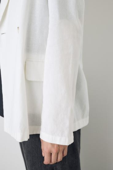 フレンチリネンCOOLMAXテーラードジャケット 詳細画像