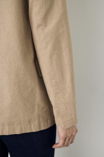 フレンチリネンCOOLMAXテーラードジャケット 詳細画像