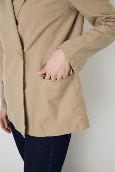 フレンチリネンCOOLMAXテーラードジャケット 詳細画像