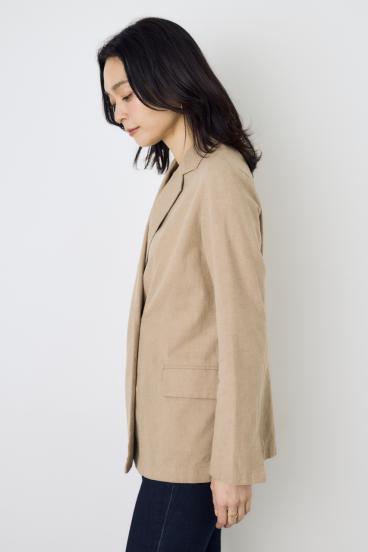 フレンチリネンCOOLMAXテーラードジャケット 詳細画像