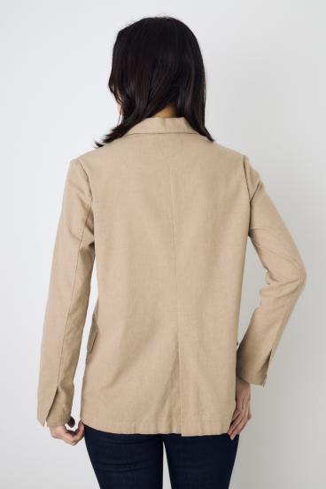 フレンチリネンCOOLMAXテーラードジャケット 詳細画像