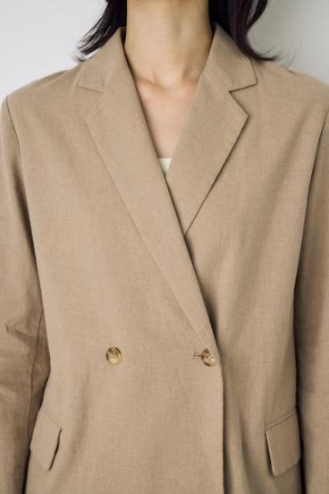 フレンチリネンCOOLMAXテーラードジャケット 詳細画像