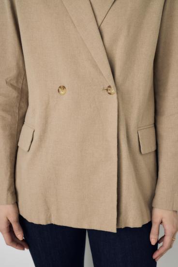 フレンチリネンCOOLMAXテーラードジャケット 詳細画像