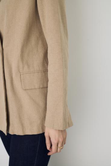 フレンチリネンCOOLMAXテーラードジャケット 詳細画像