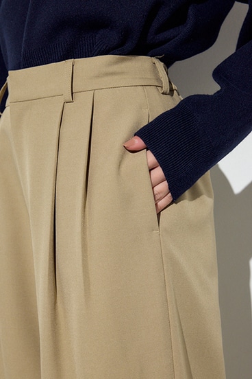 ベーシックタックワイドパンツ 詳細画像