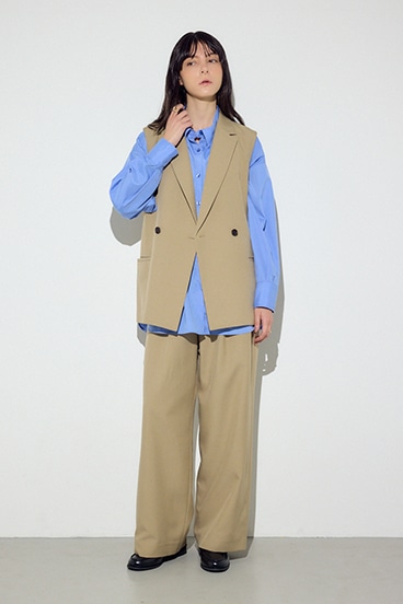 ベーシックタックワイドパンツ 詳細画像