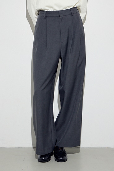 ベーシックタックワイドパンツ