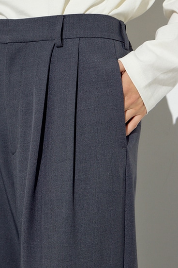 ベーシックタックワイドパンツ 詳細画像