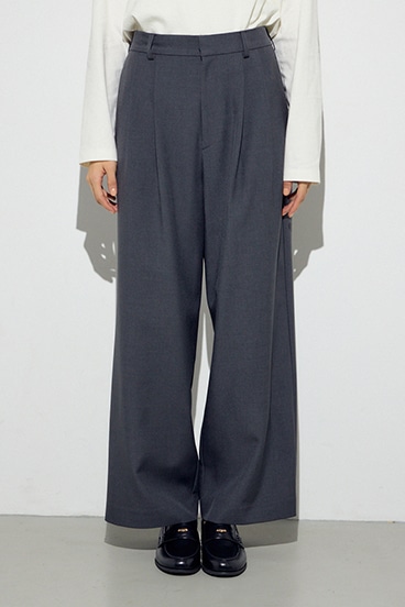 ベーシックタックワイドパンツ 詳細画像