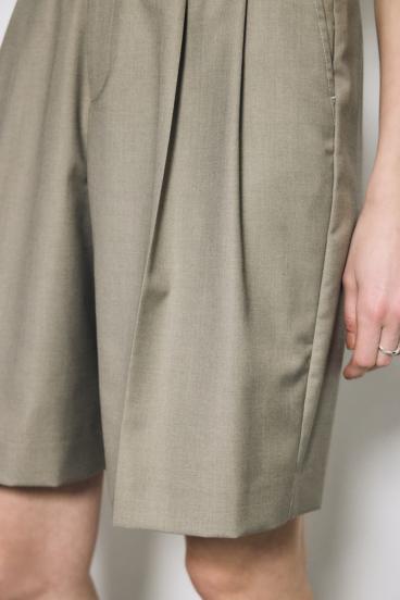 タックハーフパンツ 詳細画像