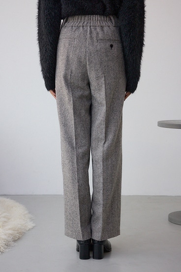 ヘリンボーンワイドパンツ 詳細画像