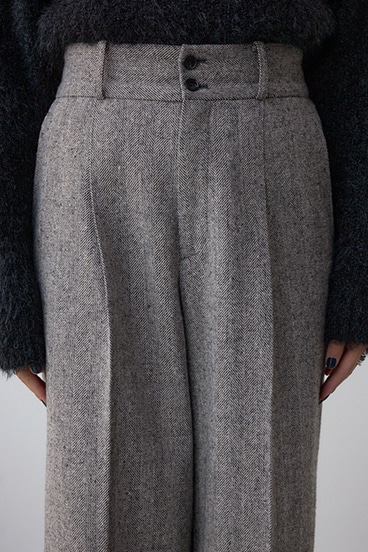 ヘリンボーンワイドパンツ 詳細画像